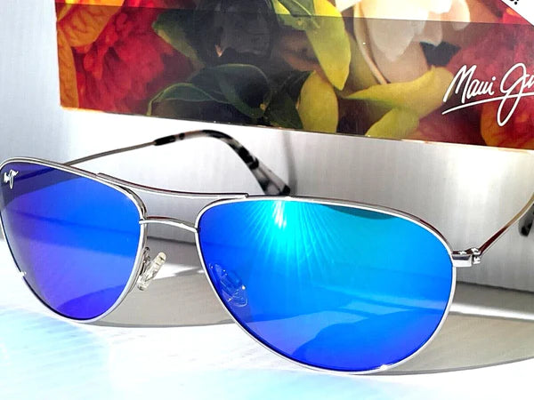 Blue Hawaii Mao Jim Maui Jim SEA HOUSE Chrome POLARIZED Blue