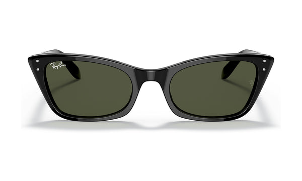 Ray-Ban Lady Burbank RB2299 Sunglasses, Black with G-15 Green, view 1