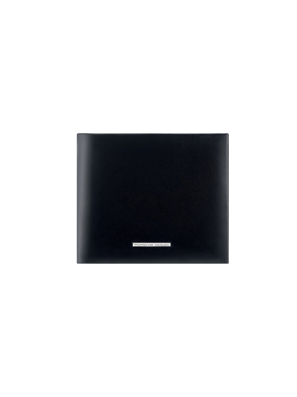 Porsche Design Leather Wallet 4 with Coin Pocket in Black, Classic Smooth, view 1
