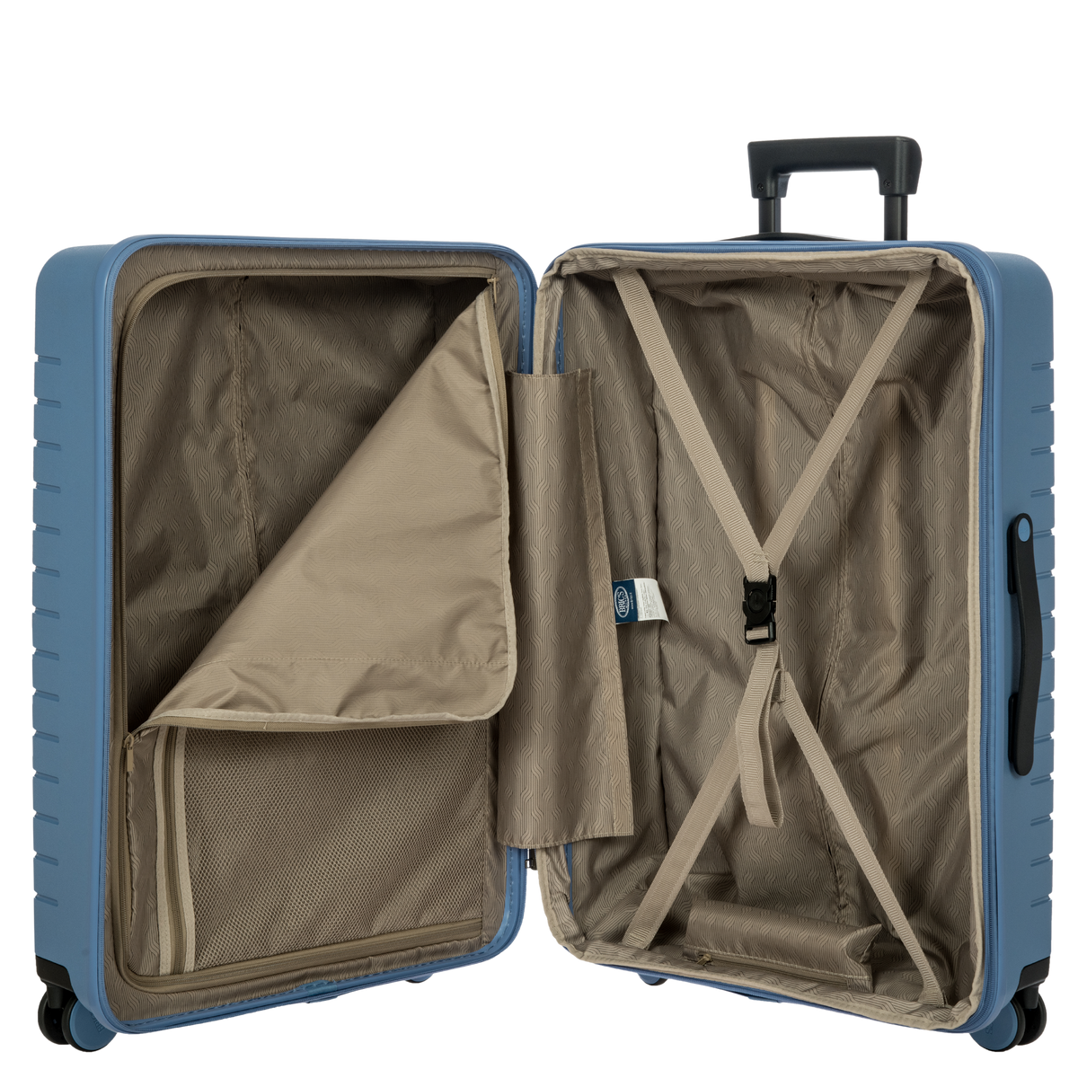 Bric's B|Y Ulisse Expandable Spinner Suitcase in Grey Blue, view 6