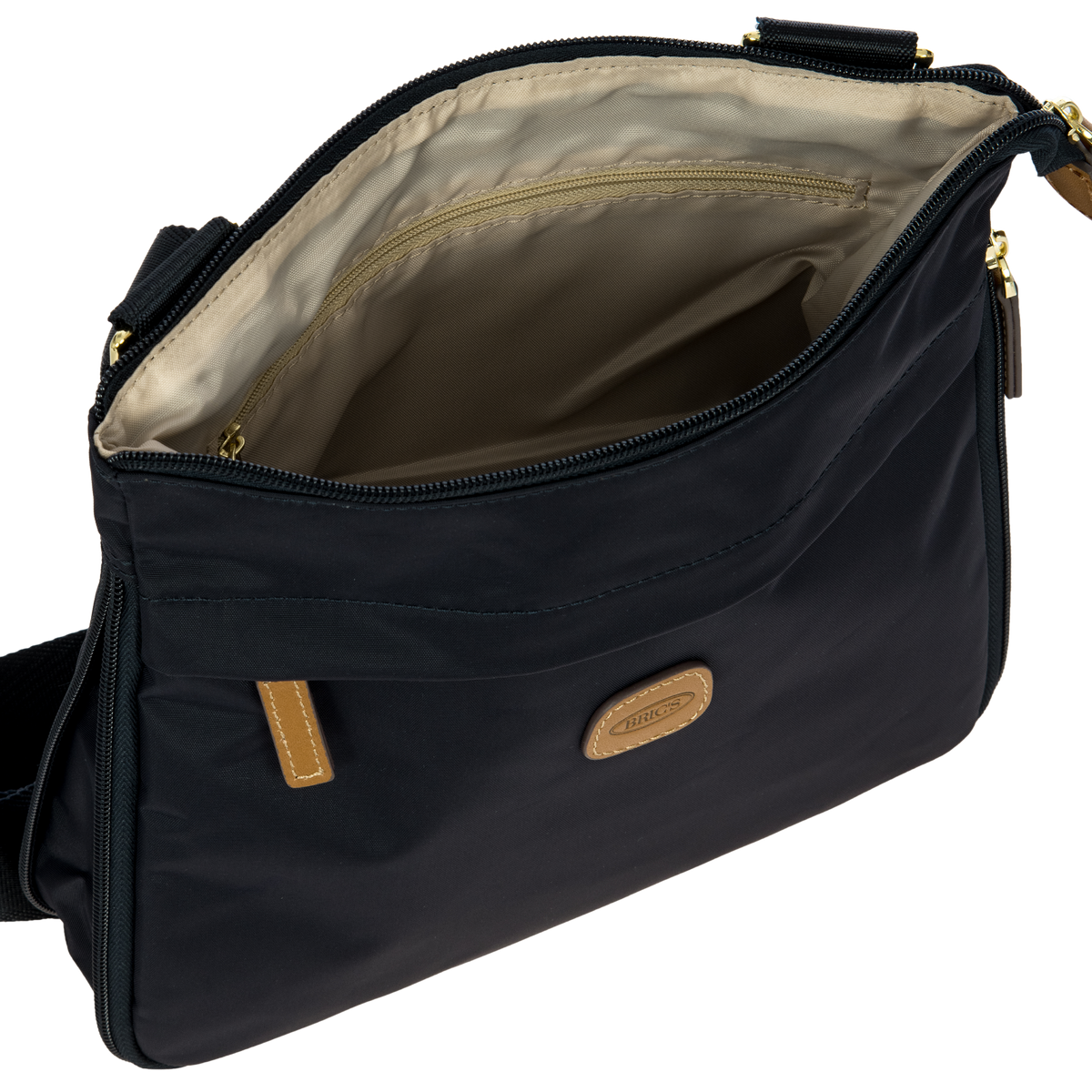 Bric's X-Collection Expandable Crossbody Shoulder Bag in Navy, view 5