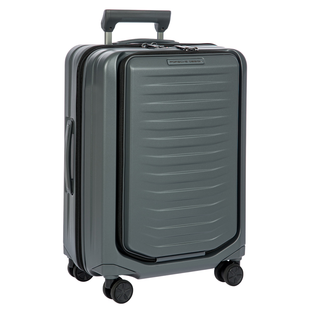 Porsche Design Expandable Carry-On Spinner with Front Pocket in Grey Matte, view 2