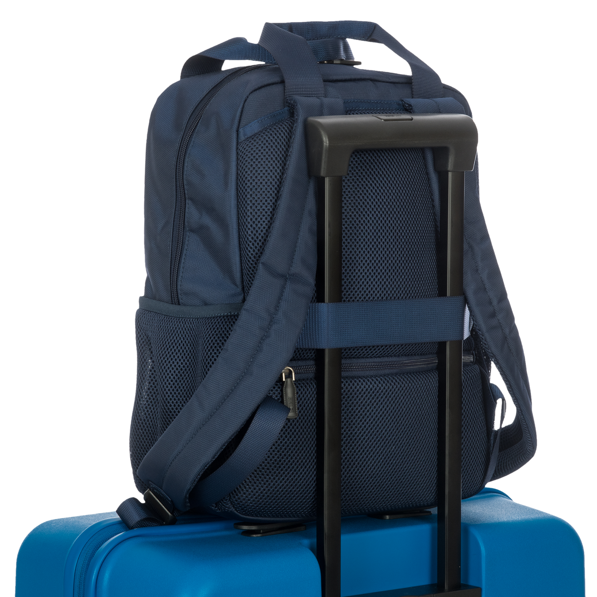 Bric's B|Y Ulisse Laptop and Travel Backpack in Blue, view 3