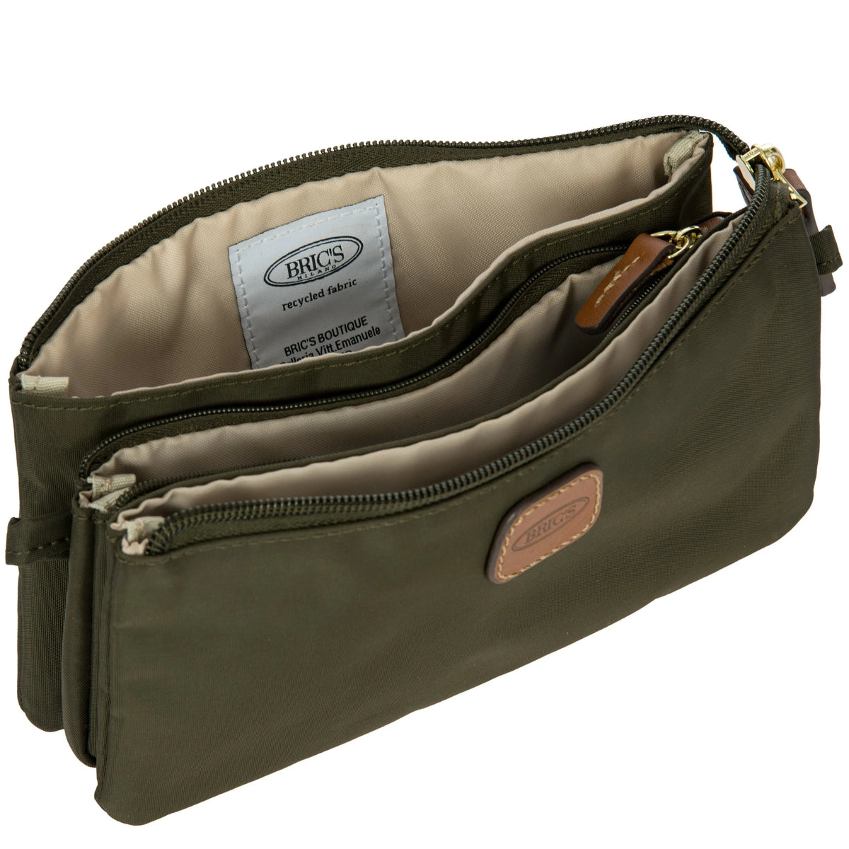 Bric's X-Collection Convertible Clutch Pouch in Olive, view 5