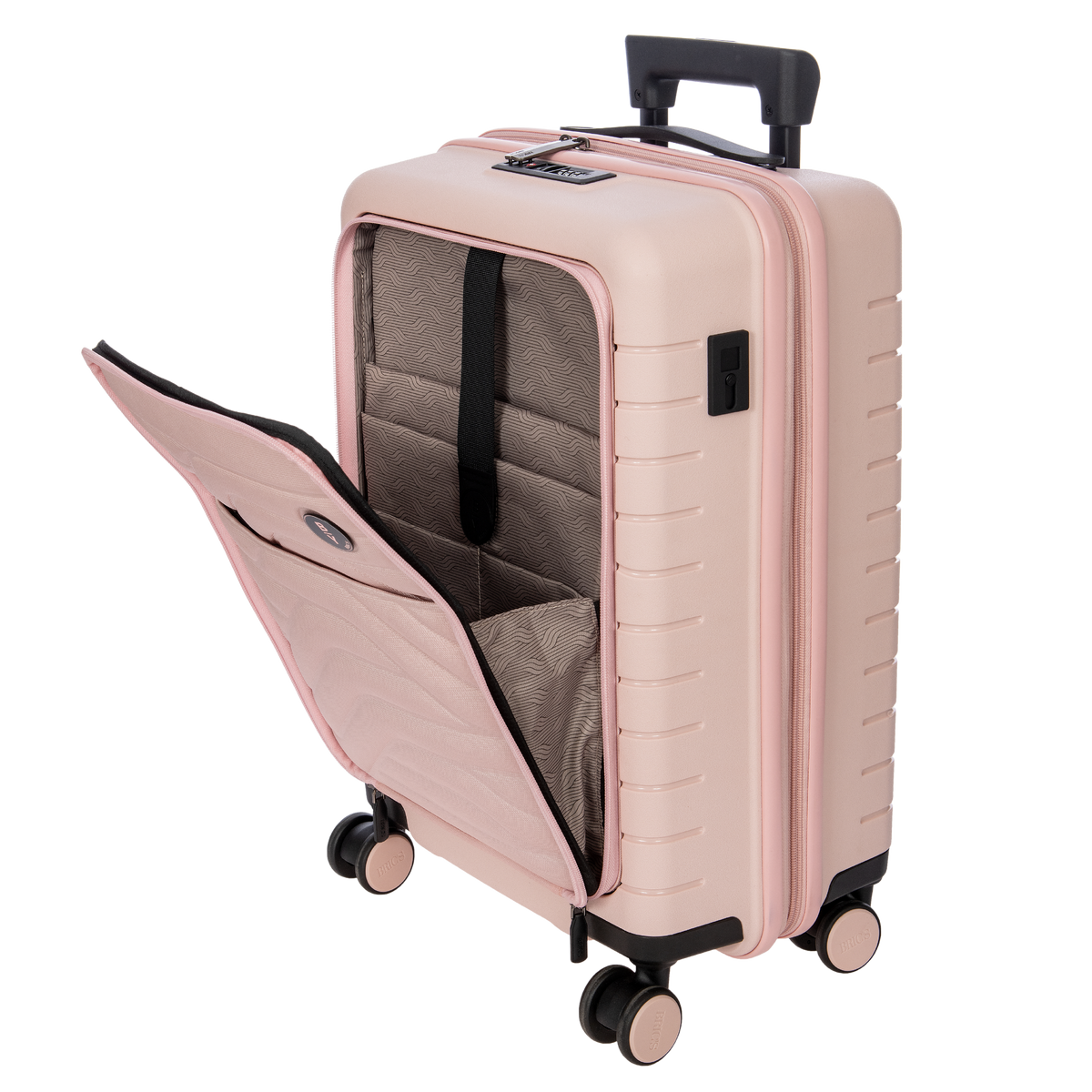 Bric's B|Y Ulisse Expandable Carry-On Spinner with Front Pocket in Pearl Pink, view 5