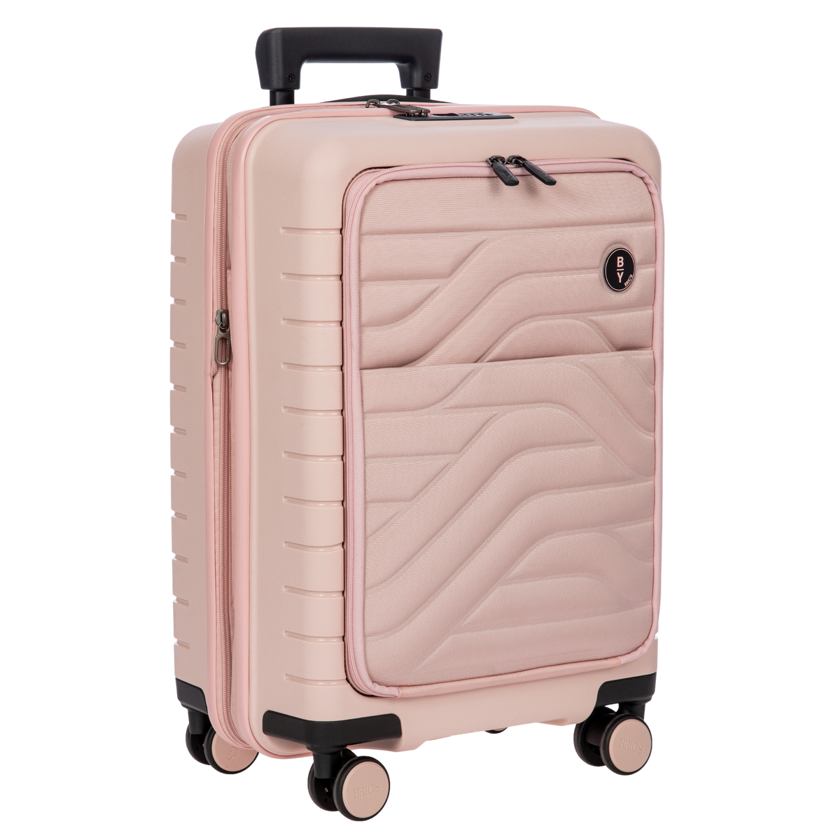 Bric's B|Y Ulisse Expandable Carry-On Spinner with Front Pocket in Pearl Pink, view 2