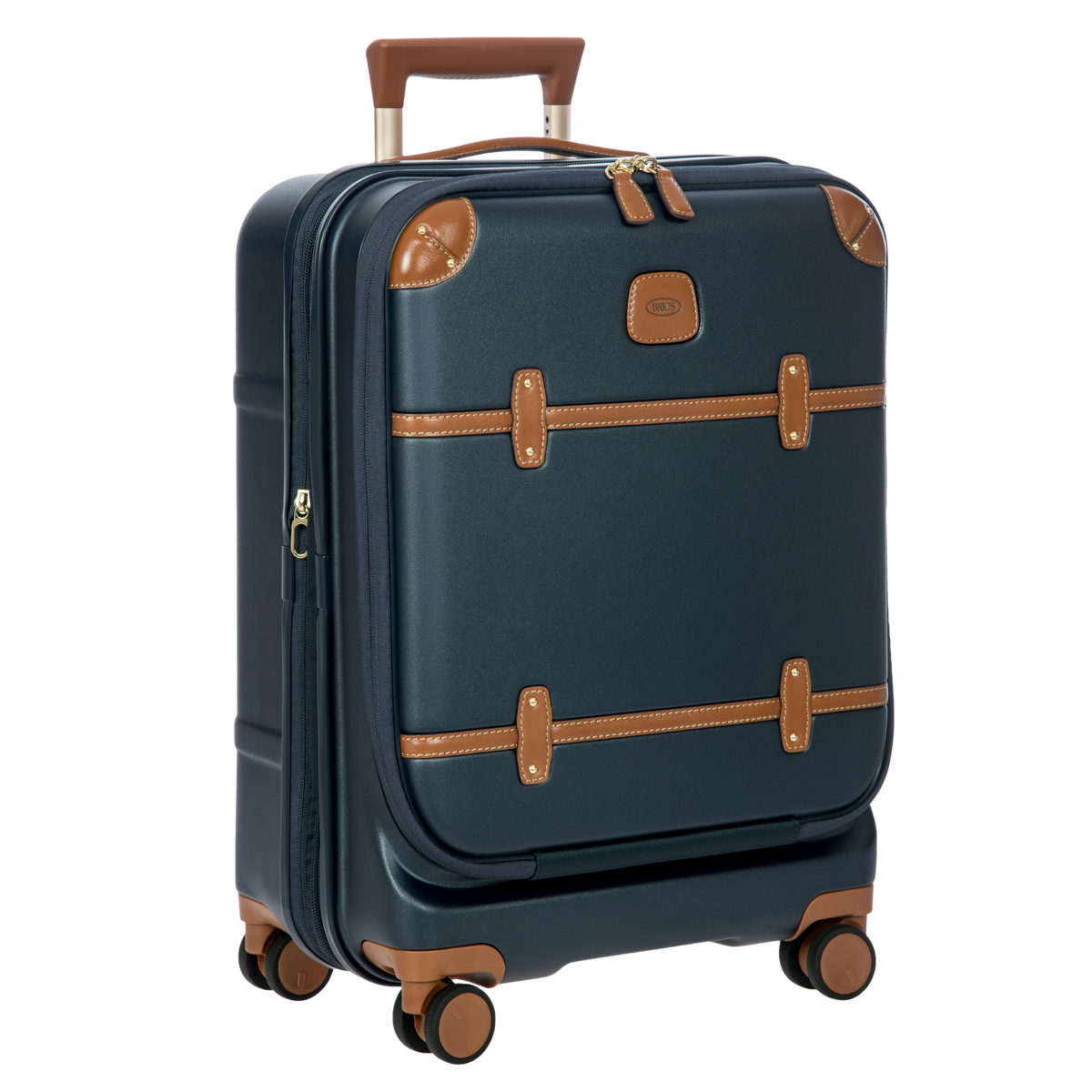 Bric's Bellagio Expandable Carry-On Spinner with Laptop Pocket in Blue, view 2