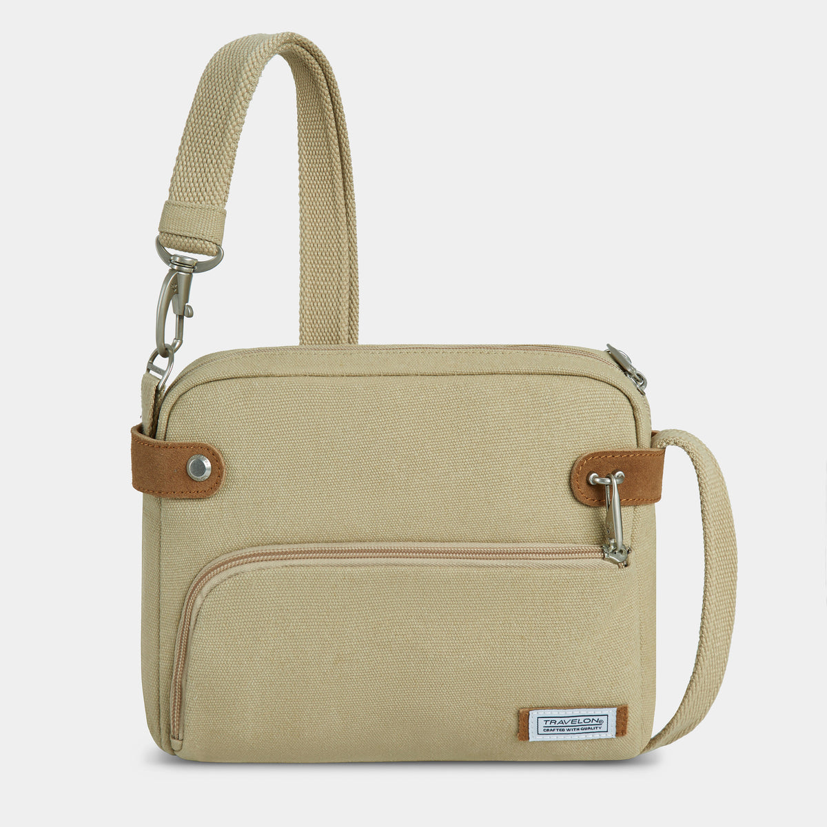 Travelon Heritage Anti-Theft Crossbody in Natural