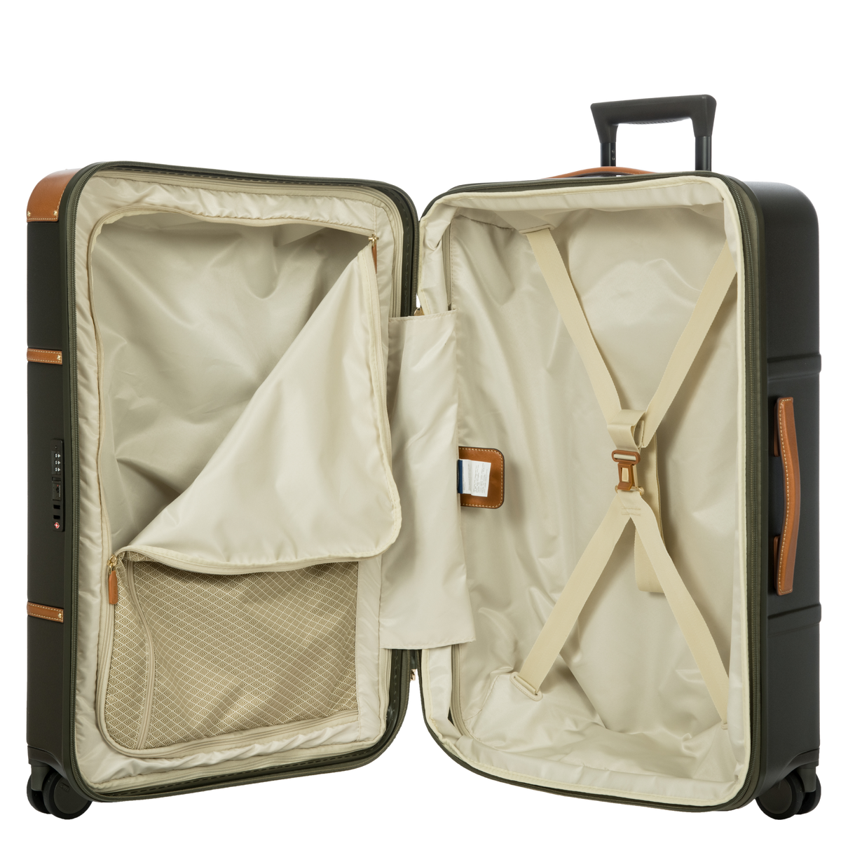 Bric's Bellagio Expandable Checked Spinner in Olive, view 6