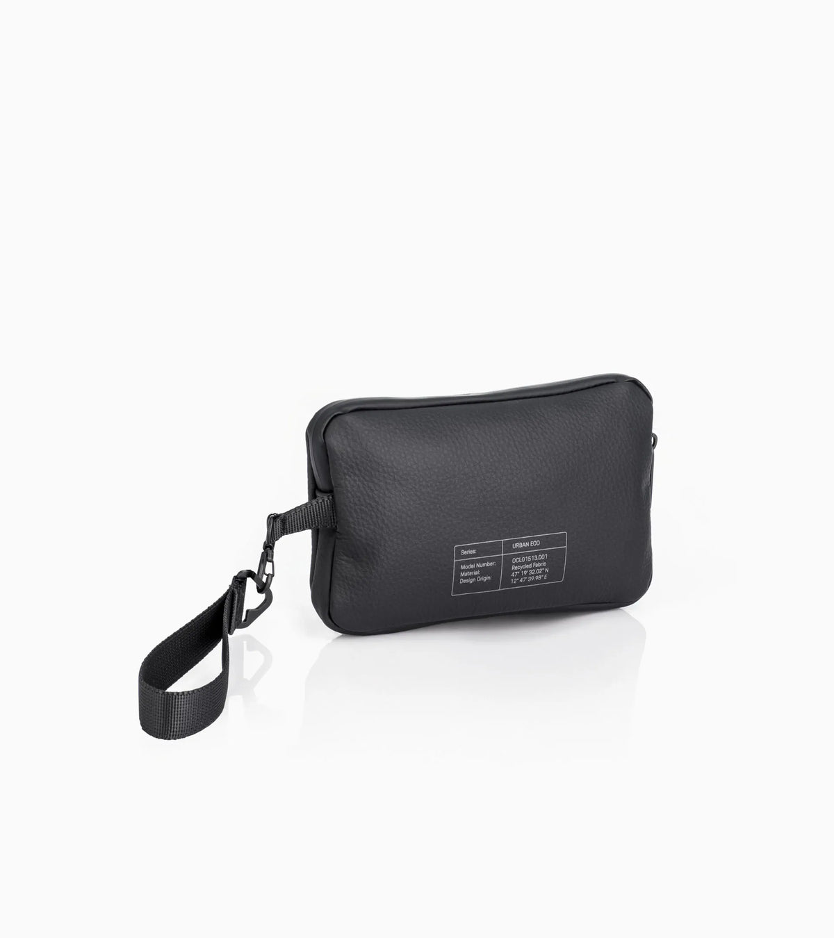 Porsche Design Urban Eco Reconstructed Leather Pouch in Black, view 2