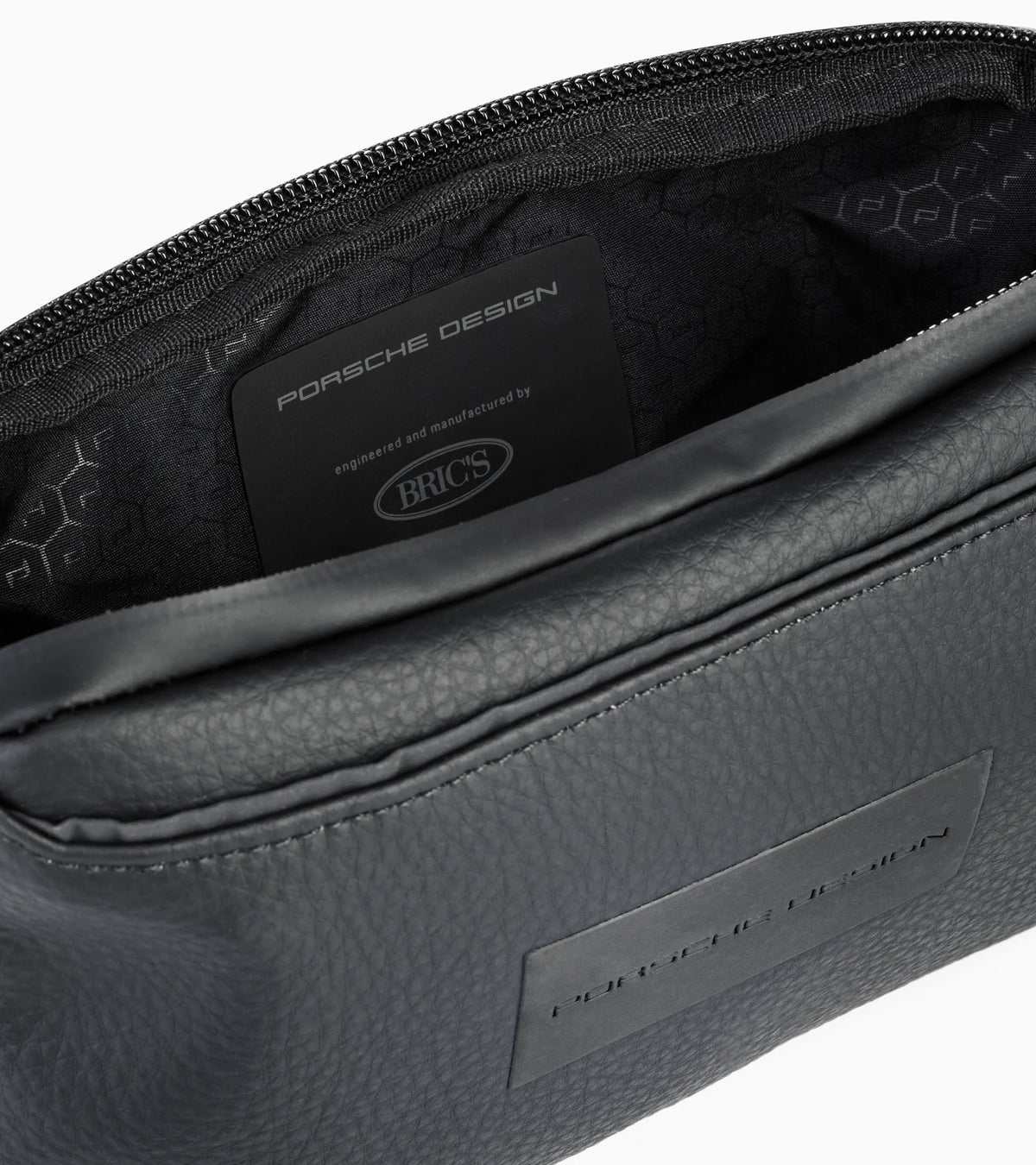 Porsche Design Urban Eco Reconstructed Leather Pouch in Black, view 4