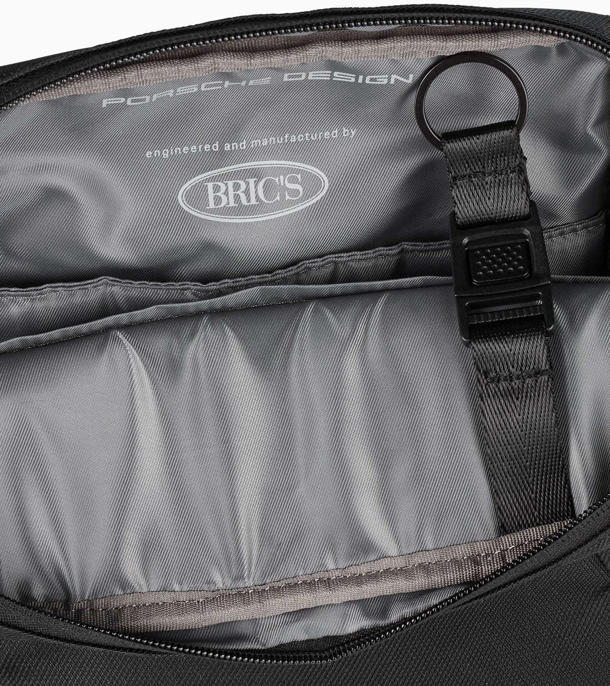 Porsche Design Voyager Nylon Shoulder Bag L in Black, view 3