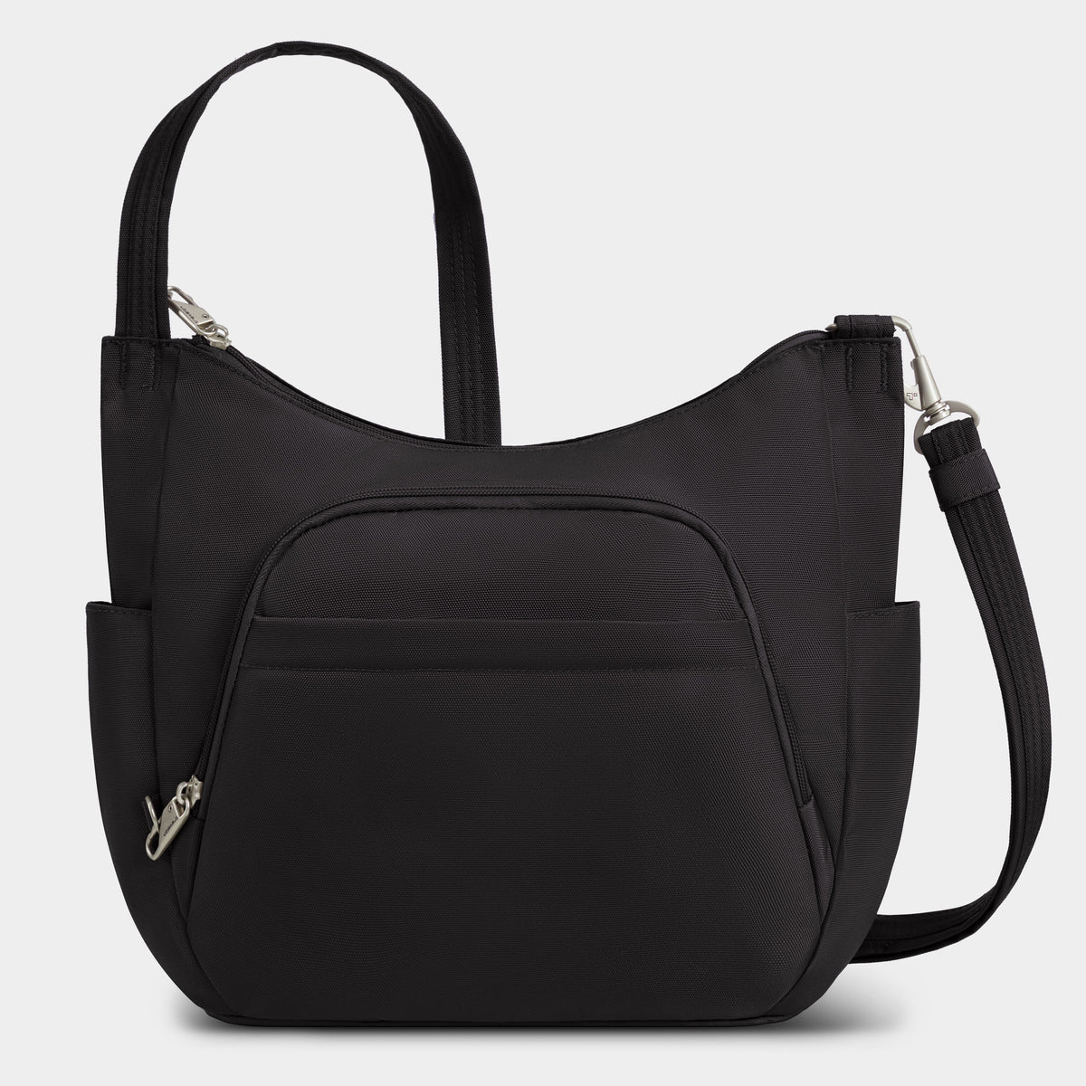 Travelon Classic Anti-Theft Crossbody Bucket Bag in Black