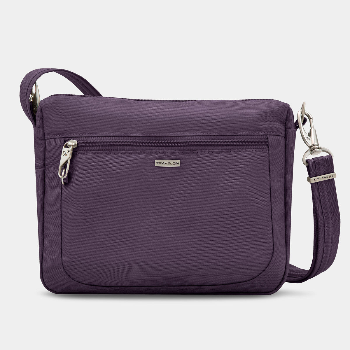 Travelon Classic Anti-Theft Small East/West Crossbody in Purple