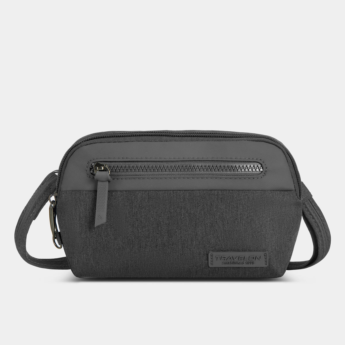Travelon Metro Anti-Theft Convertible Small Crossbody in Gray Heather