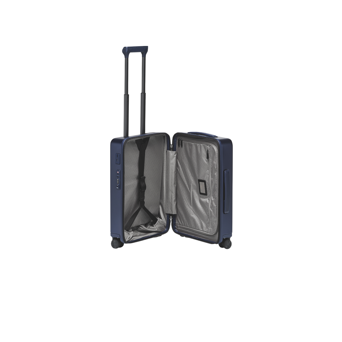 Porsche Design Roadster Hardcase Spinner Suitcase 21" carry-on in Blue Matte, view 4