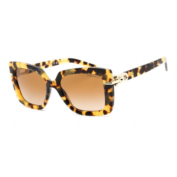 Tiffany & Co. 0TF4199 Sunglasses, Yellow Havana with Brown Gradient