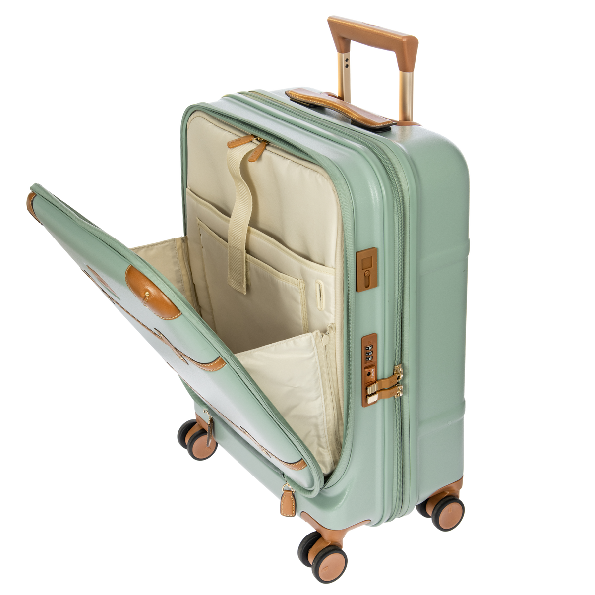 Bric's Bellagio Expandable Carry-On Spinner with Laptop Pocket in Eucalyptus, view 5
