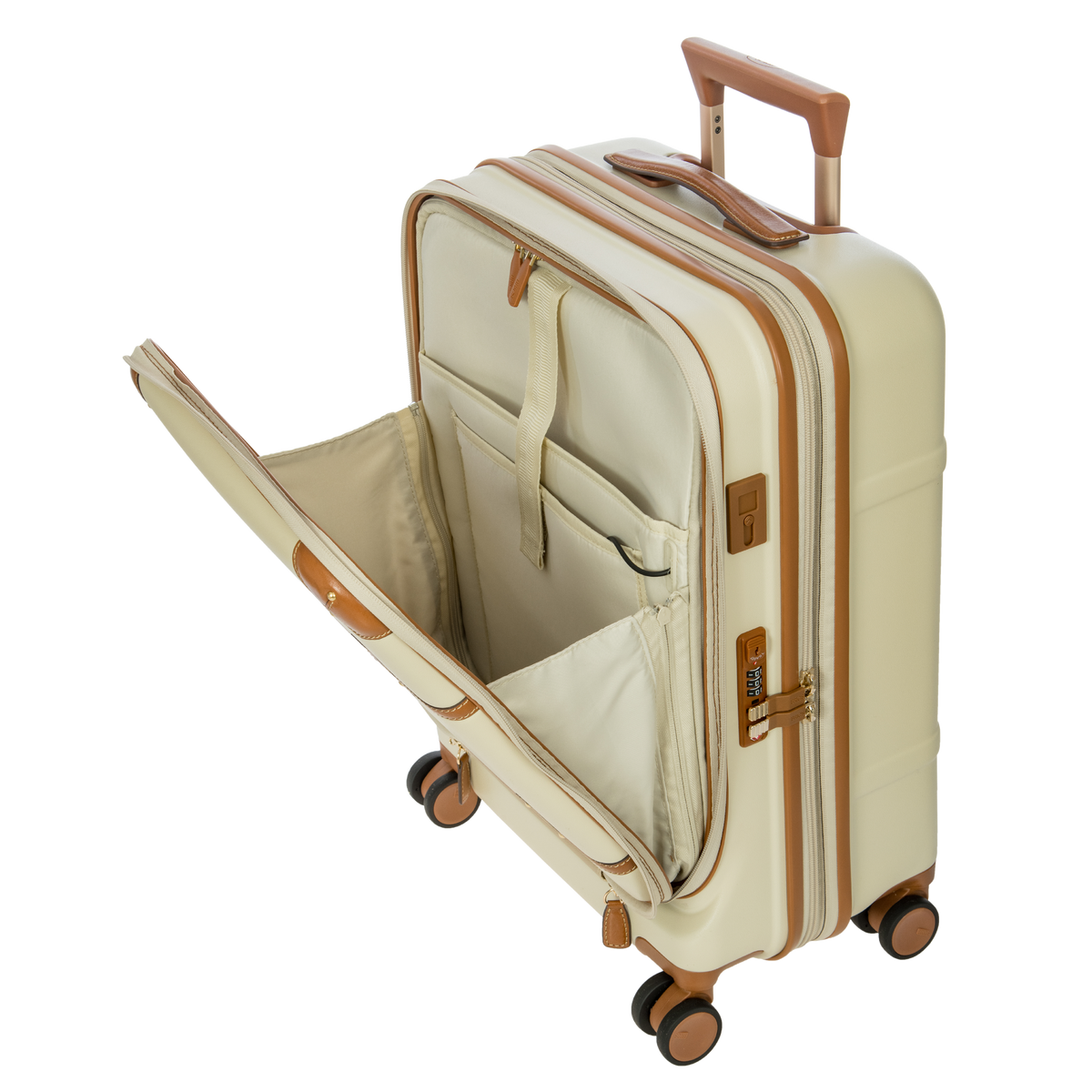 Bric's Bellagio Expandable Carry-On Spinner with Laptop Pocket in Cream, view 5