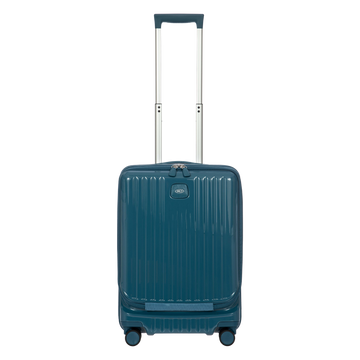 Bric's Positano Carry-On Spinner with Front Pocket in Sea Green, view 1