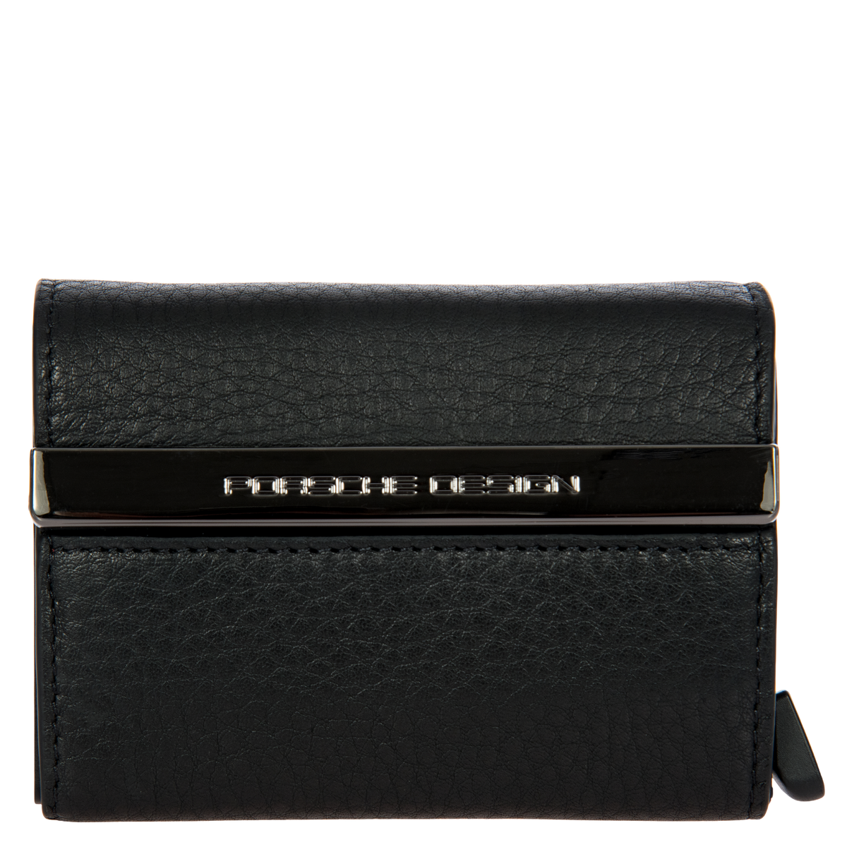 Porsche Design x SECRID Leather Cardholder Wallet in Black, view 1
