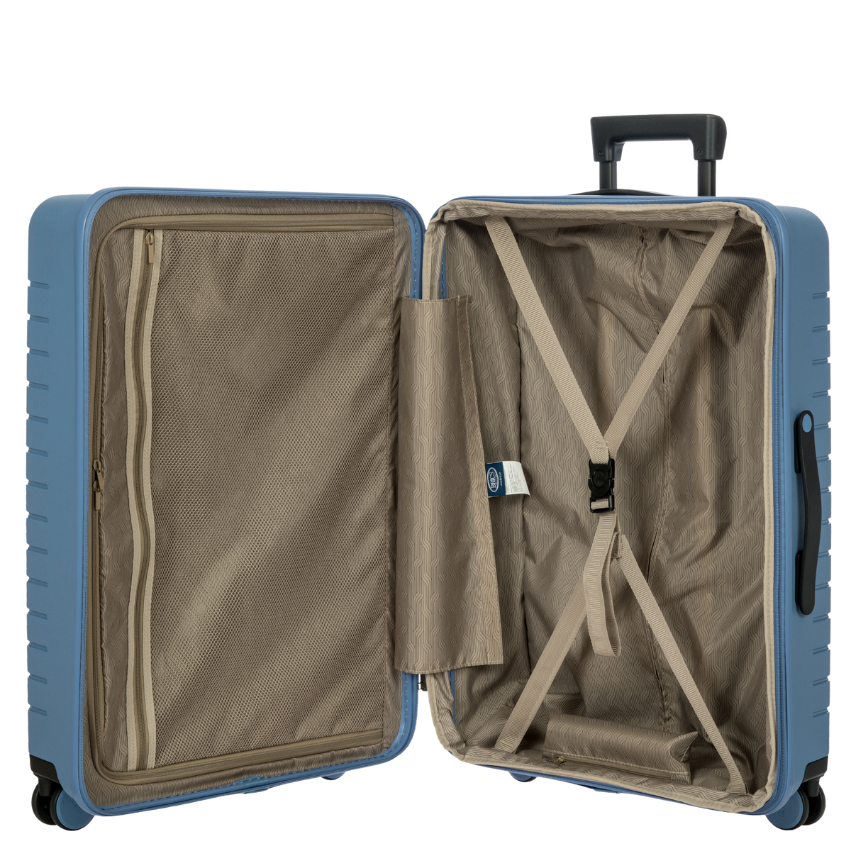 Bric's B|Y Ulisse Expandable Spinner Suitcase in Grey Blue, view 5