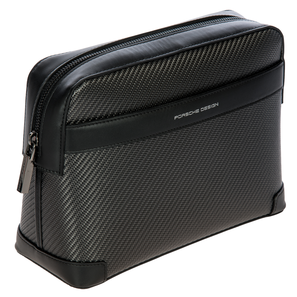 Porsche Design Carbon Toiletry Bag with Box Calf Leather, view 2