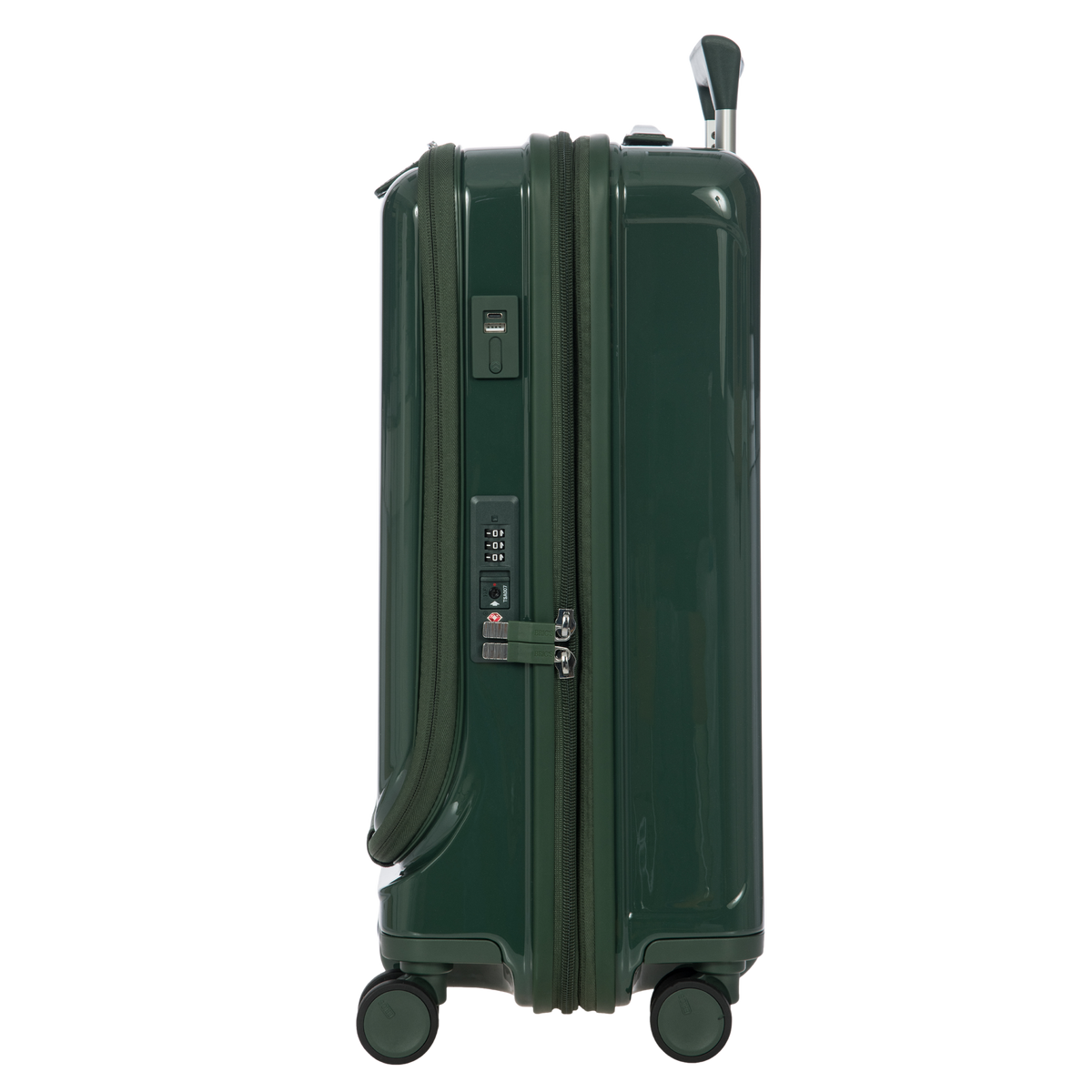 Bric's Positano Carry-On Spinner with Front Pocket in Emerald, view 4