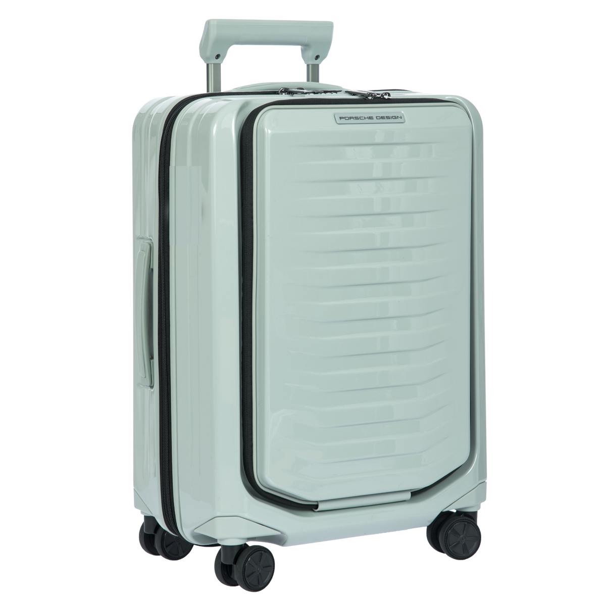 Porsche Design Expandable Carry-On Spinner with Front Pocket in Chalk Shiny, view 2