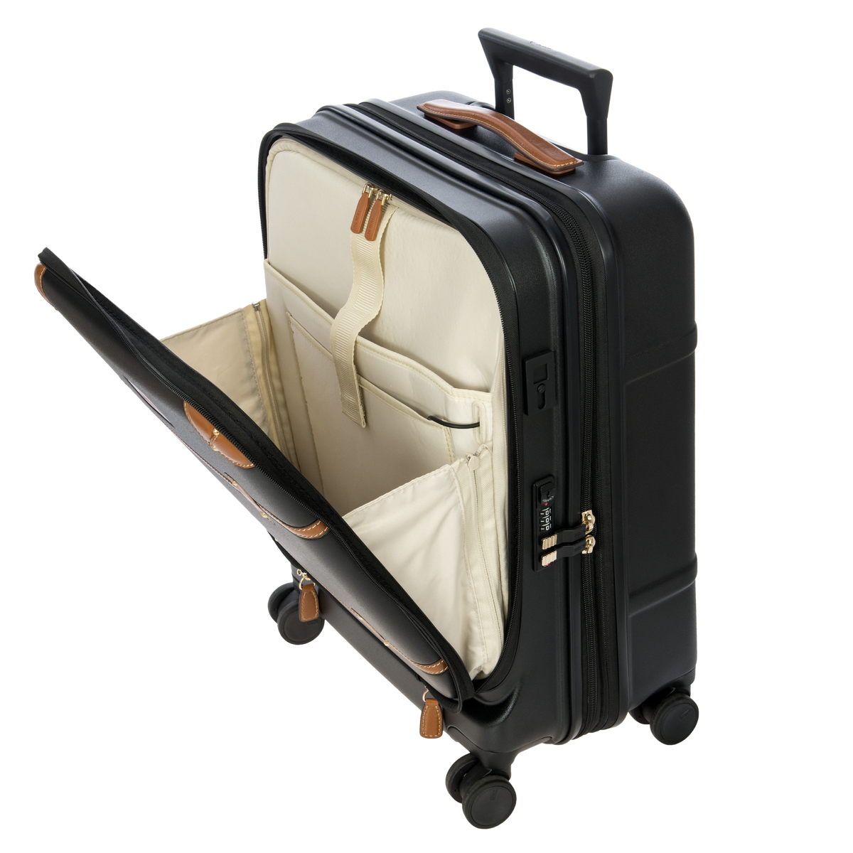Bric's Bellagio Expandable Carry-On Spinner with Laptop Pocket in Black, view 5