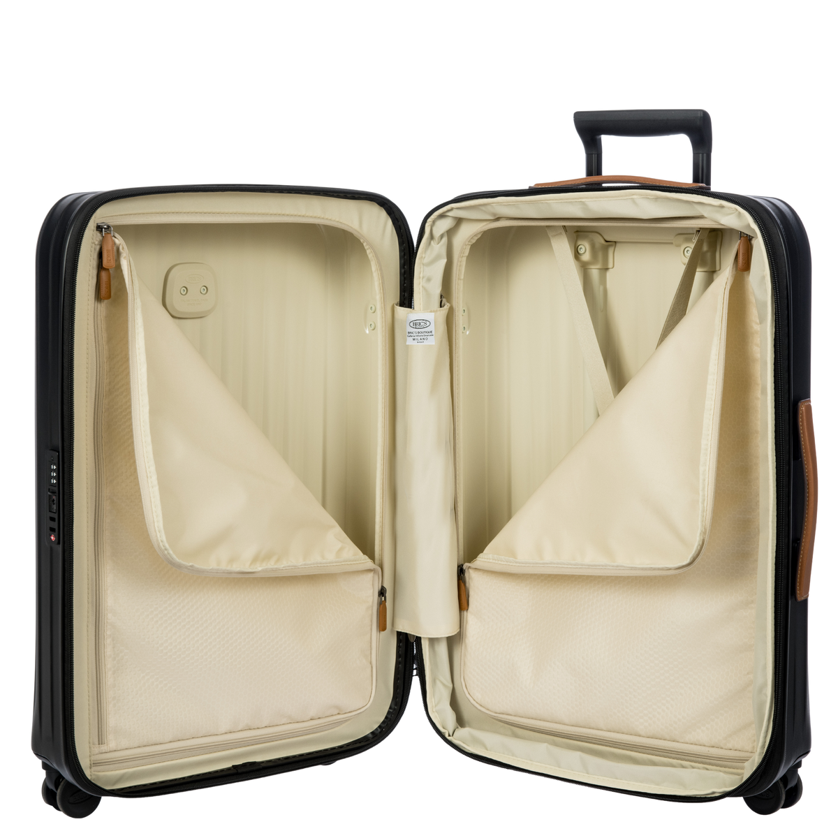 Bric's Taormina Expandable Checked Spinner in Black, view 5