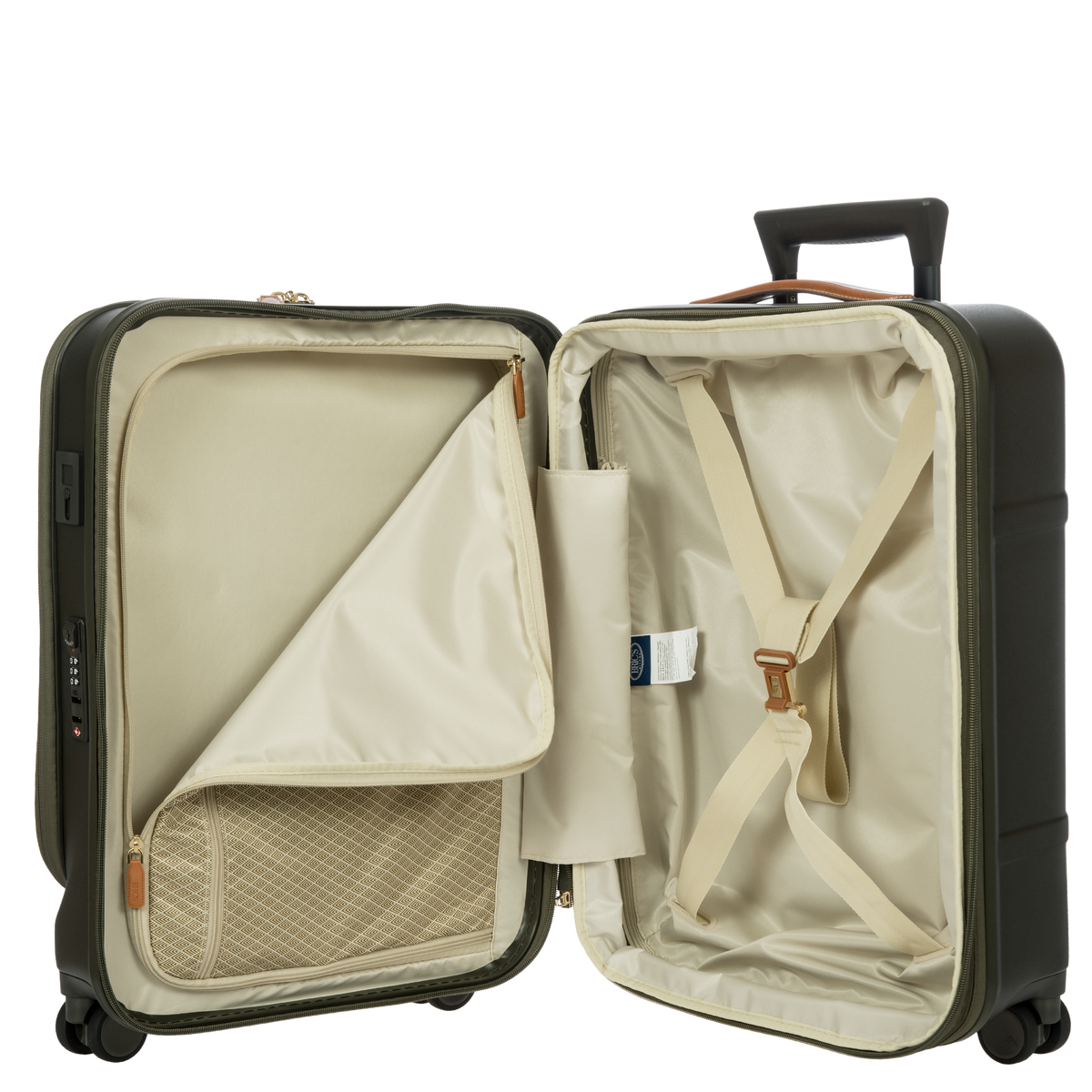 Bric's Bellagio Expandable Carry-On Spinner with Laptop Pocket in Olive, view 7
