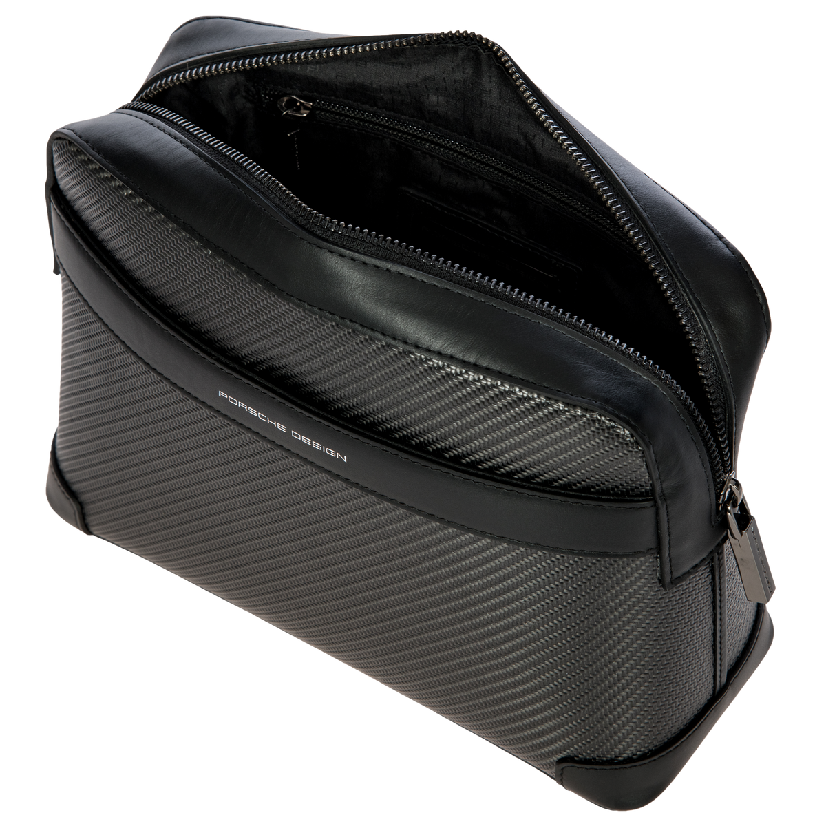 Porsche Design Carbon Toiletry Bag with Box Calf Leather, view 5