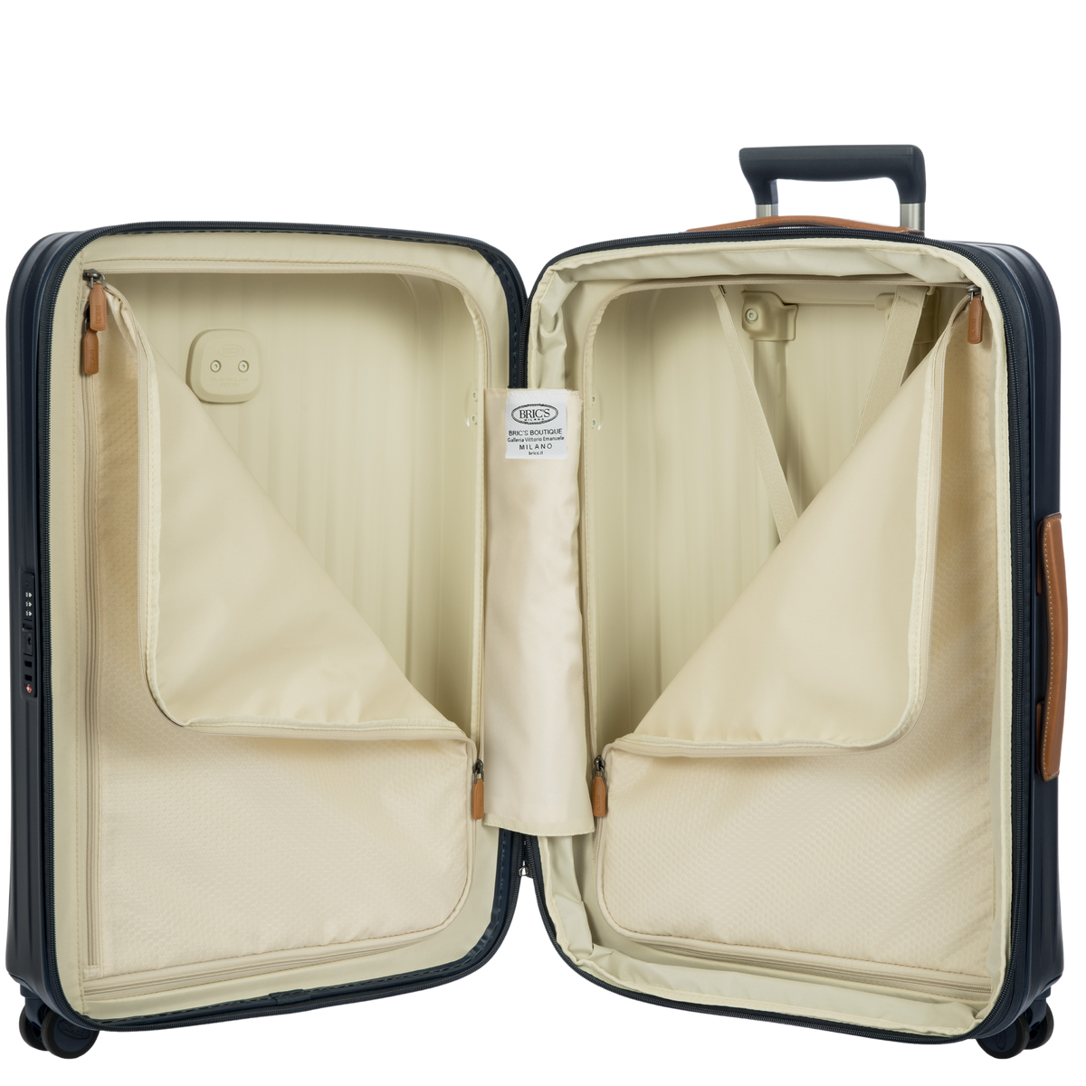 Bric's Taormina Expandable Checked Spinner in Blue, view 5