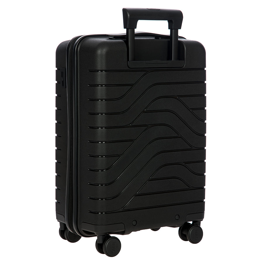 Bric's B|Y Ulisse Expandable Carry-On Spinner with Front Pocket in Black, view 3