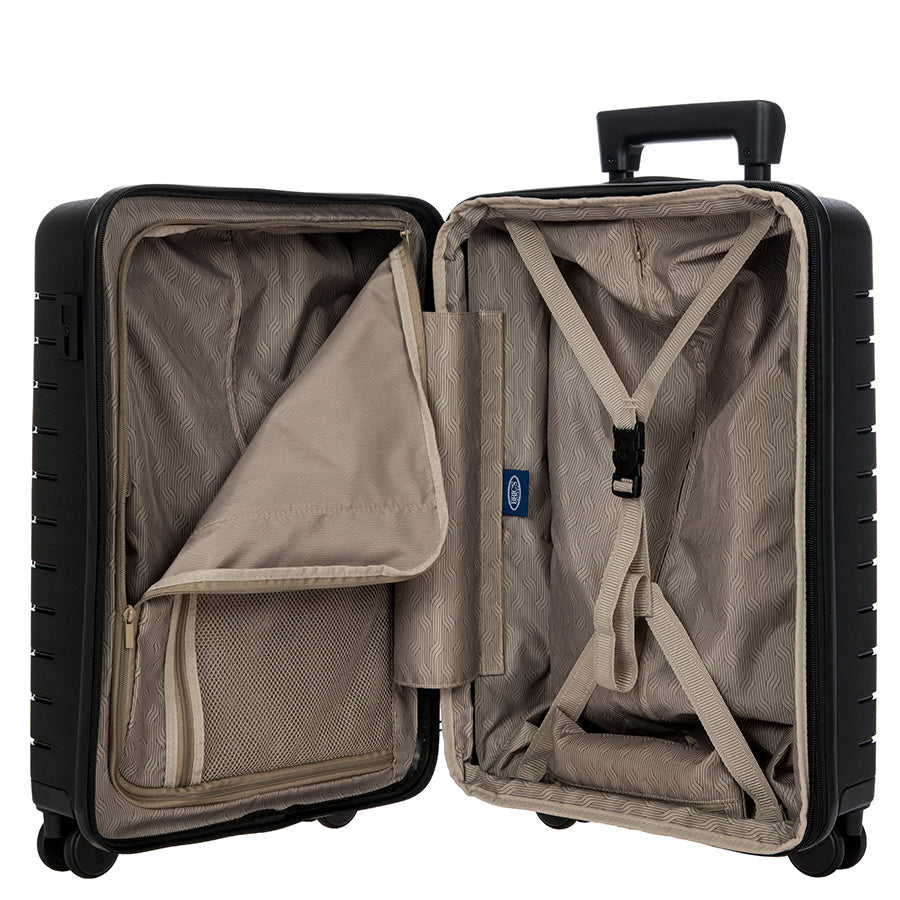 Bric's B|Y Ulisse Expandable Carry-On Spinner with Front Pocket in Black, view 6