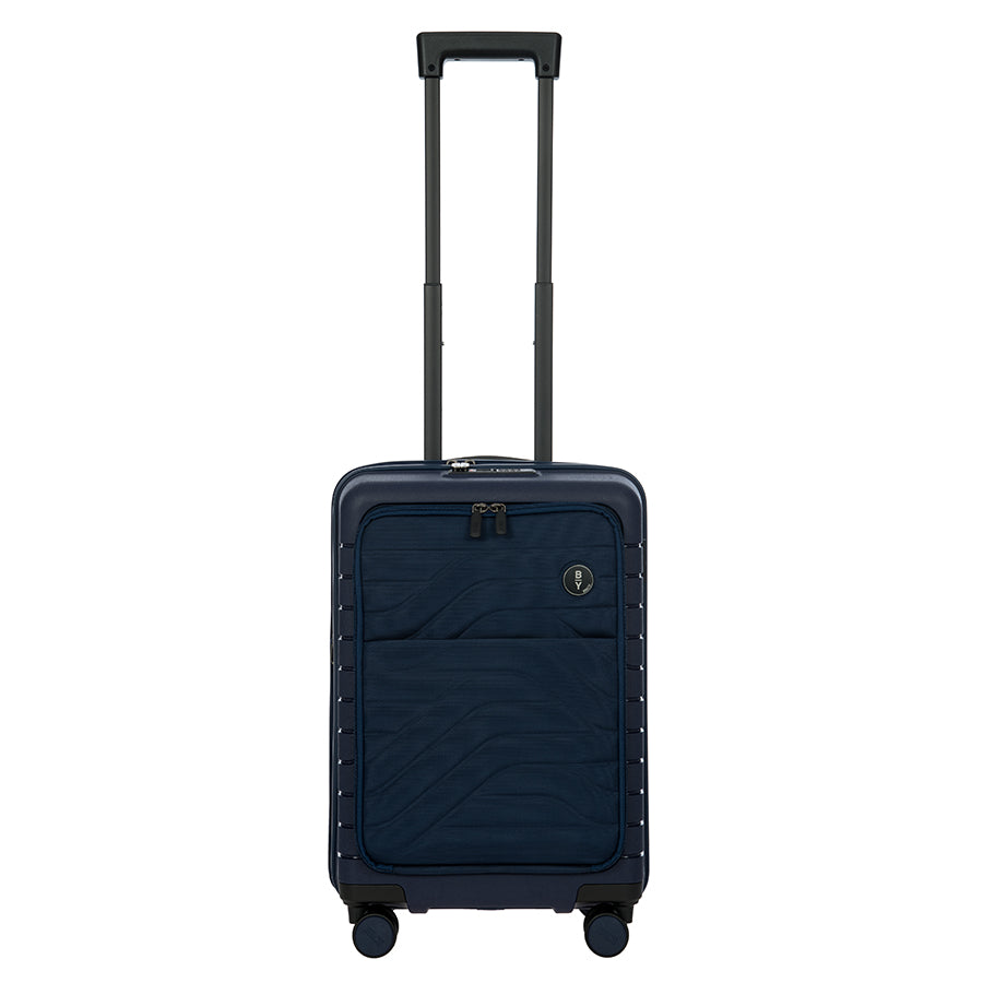 Bric's B|Y Ulisse Expandable Carry-On Spinner with Front Pocket in Ocean Blue, view 1