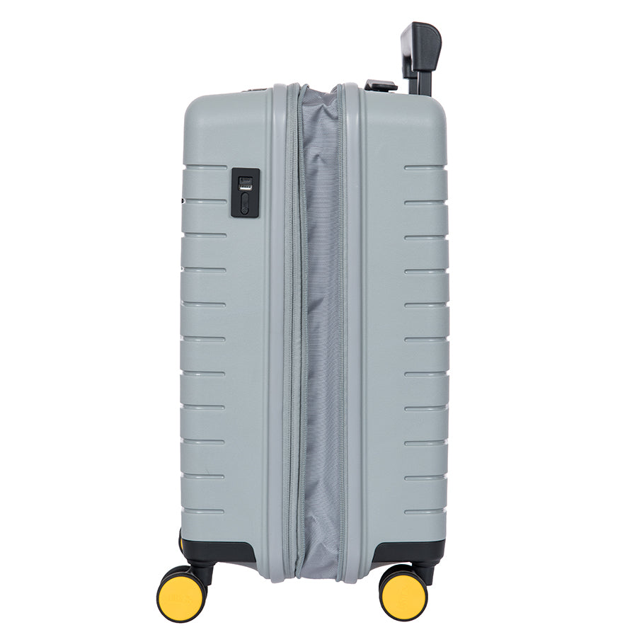 Bric's B|Y Ulisse Expandable Spinner Suitcase 21" Carry-On in Grey, view 4