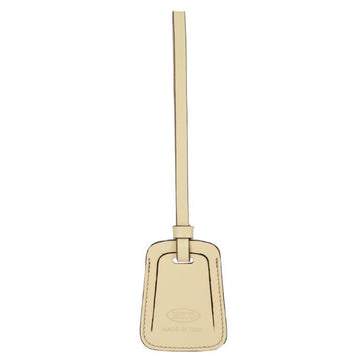 Bric's Leather Luggage Tag in Cream, view 1