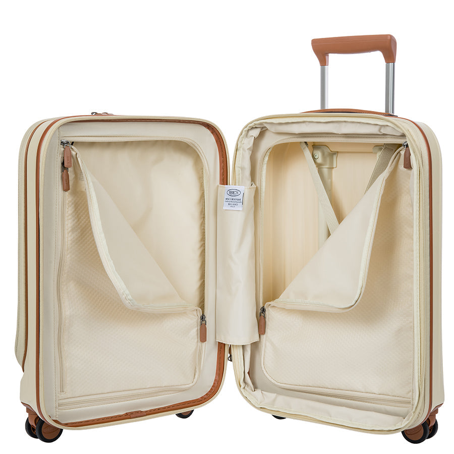Bric's Taormina Expandable Carry-On with Laptop Pocket in Cream, view 5