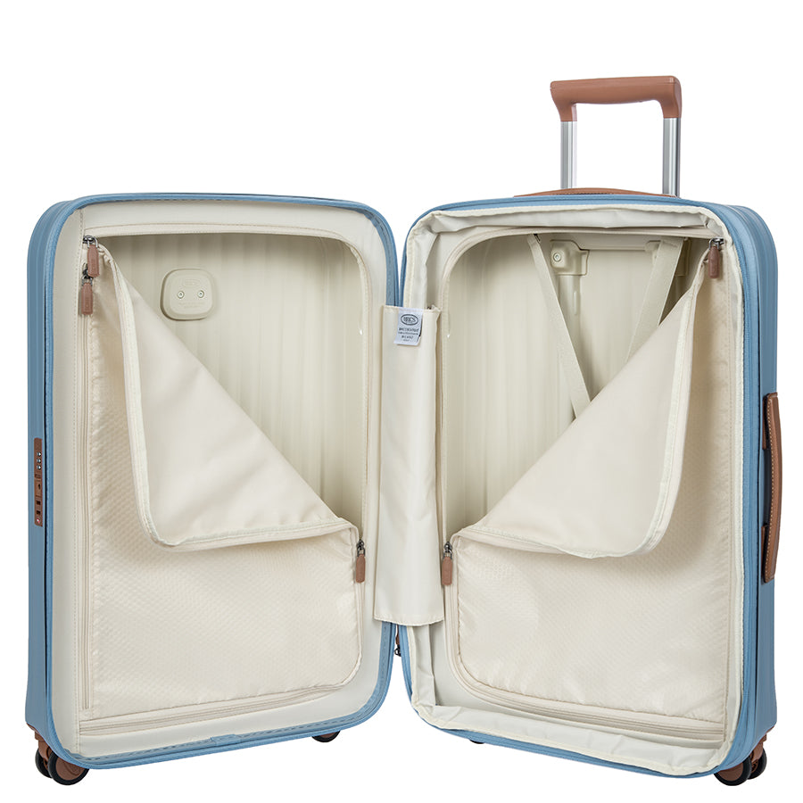 Bric's Taormina Expandable Checked Spinner 27" in Sky Blue, view 5