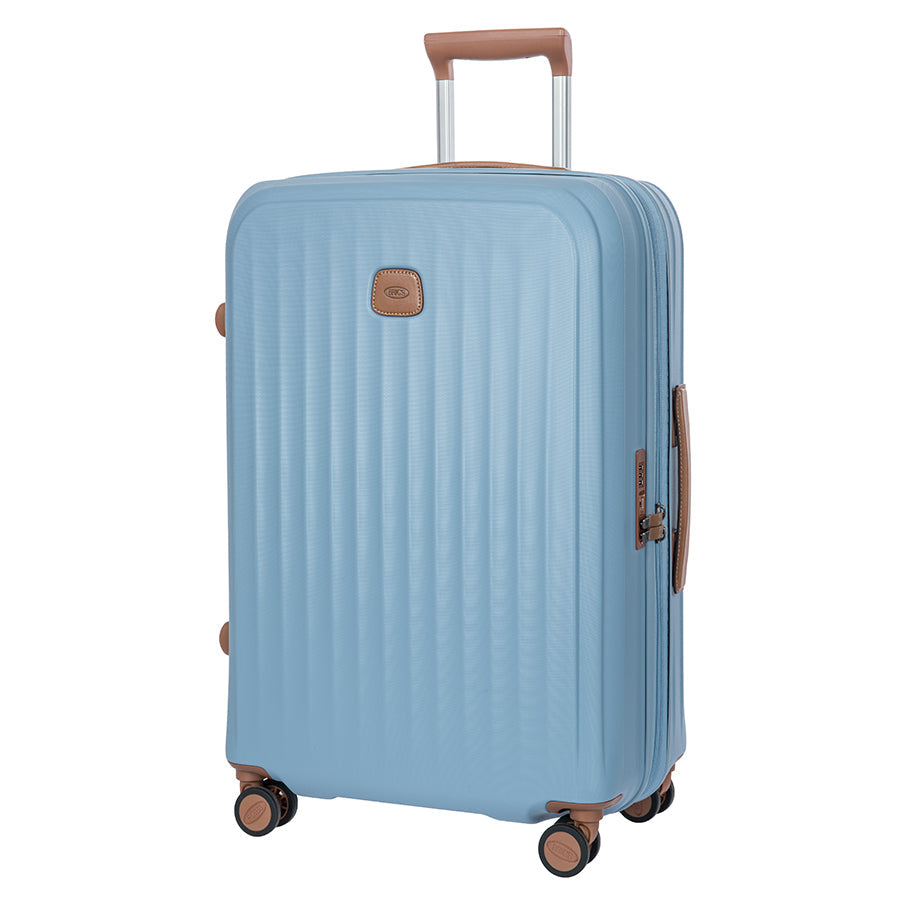 Bric's Taormina Expandable Checked Spinner 27" in Sky Blue, view 6