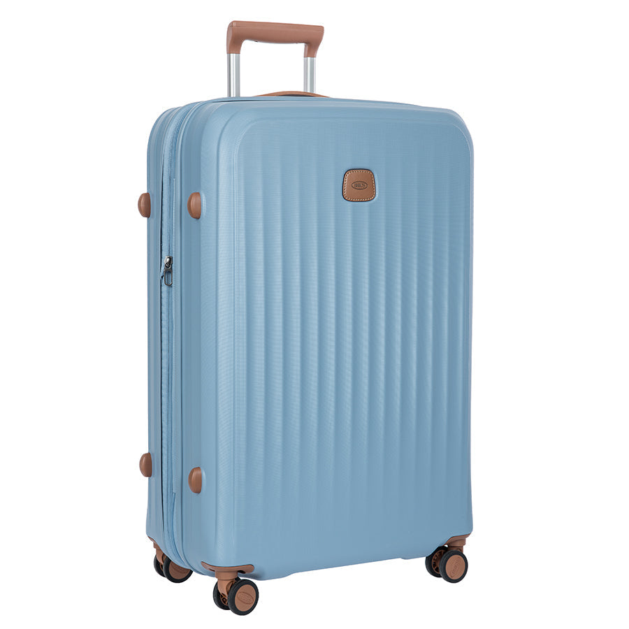 Bric's Taormina Expandable Checked Spinner 30" in Sky Blue, view 2