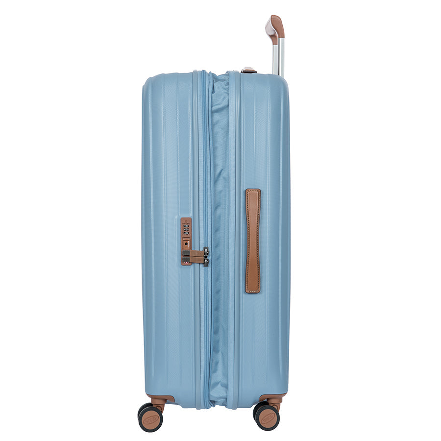 Bric's Taormina Expandable Checked Spinner 30" in Sky Blue, view 4