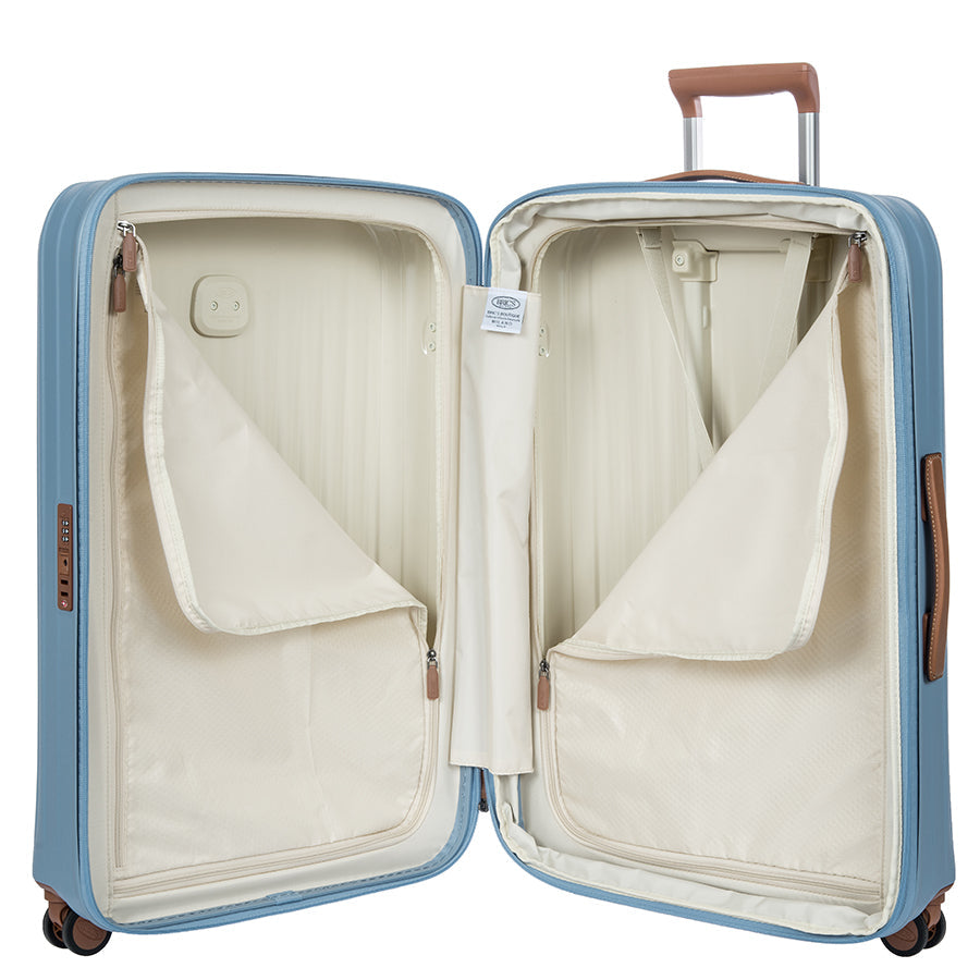 Bric's Taormina Expandable Checked Spinner 30" in Sky Blue, view 5