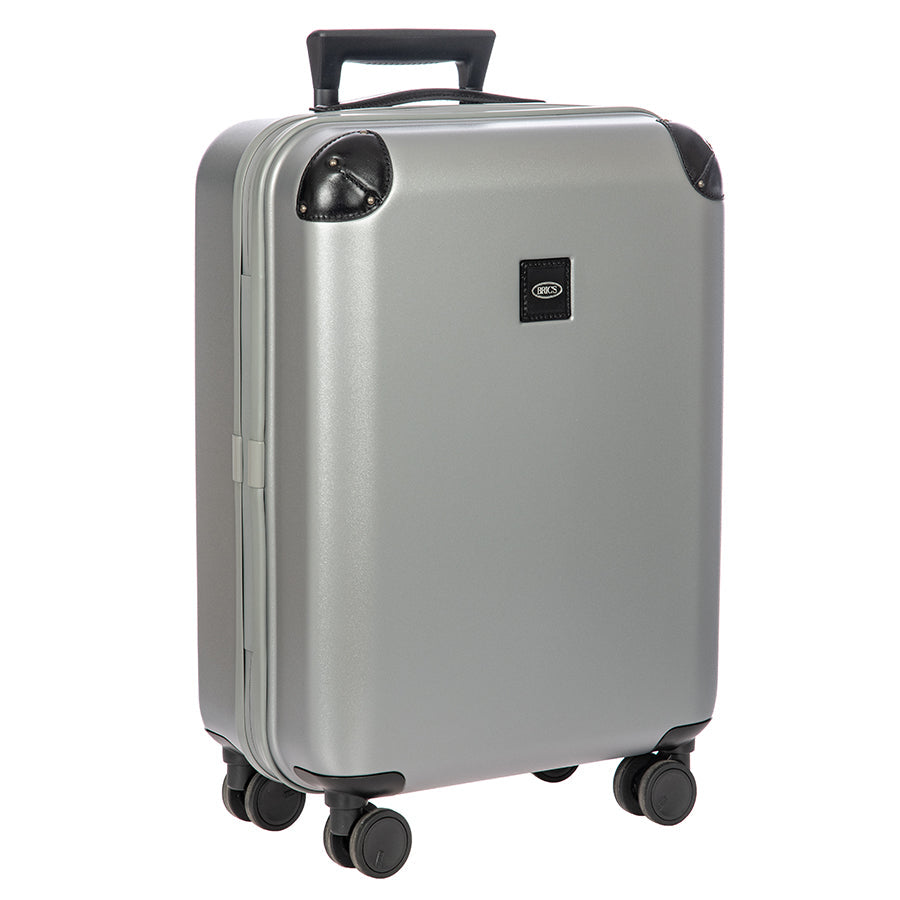 Bric's Amalfi 21" Hardside Carry-On Spinner in Silver/Black, view 2