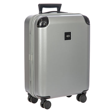Bric's Amalfi 21" Hardside Carry-On Spinner in Silver/Black, view 2