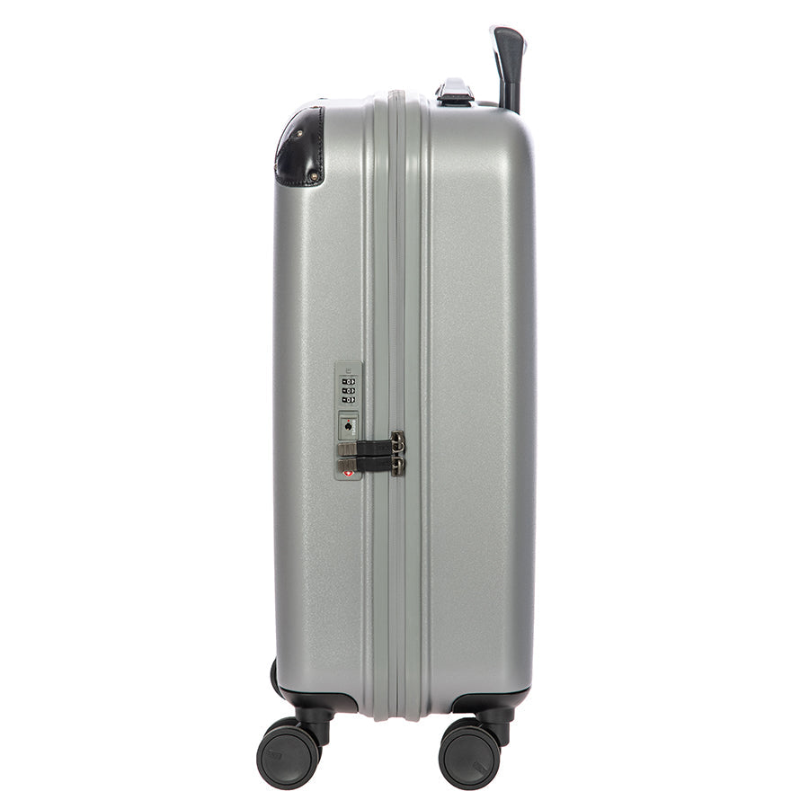 Bric's Amalfi 21" Hardside Carry-On Spinner in Silver/Black, view 4