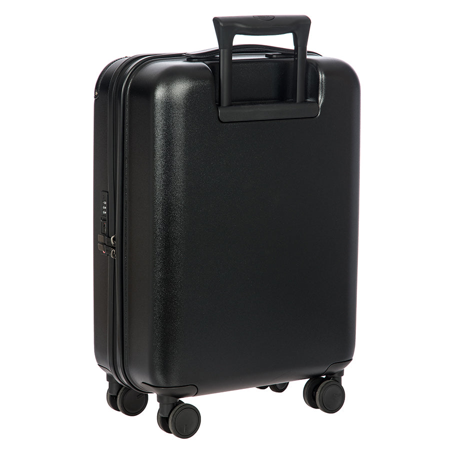 Bric's Amalfi 21" Hardside Carry-On Spinner in Black/Black, view 3