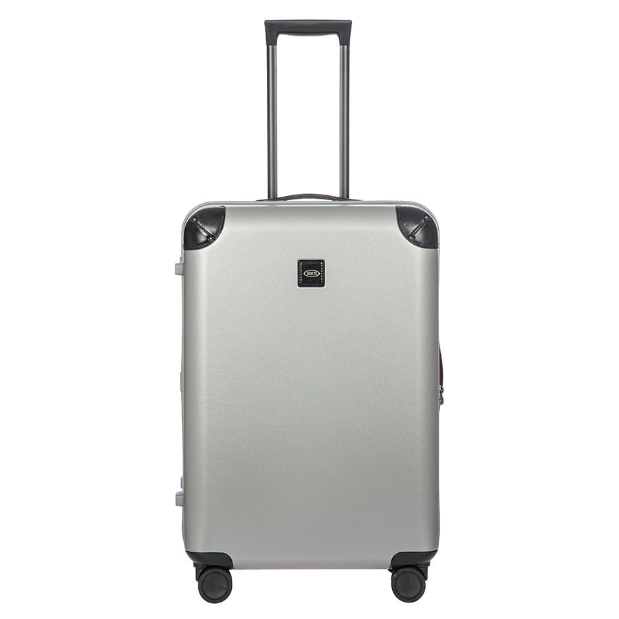 Bric's Amalfi Hardside Checked Spinner 27" in Silver/Black, view 1